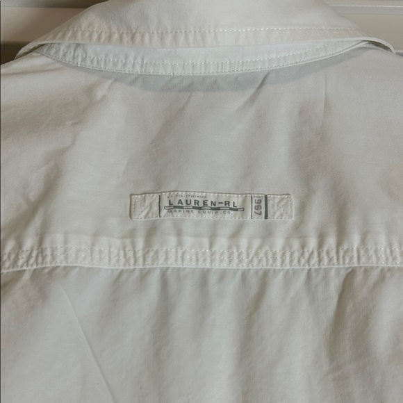 Lauren Ralph Lauren Relaxed Fit Roll-Tab-Sleeve Shirt Size Large - Picture 6 of 12